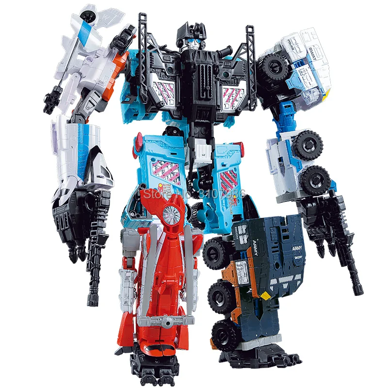 

Transformation Wei Jiang Defensor Giant War 5In1 Combined Alloy Oversize PATRON SAINT Deformation TF Robot FigureToys