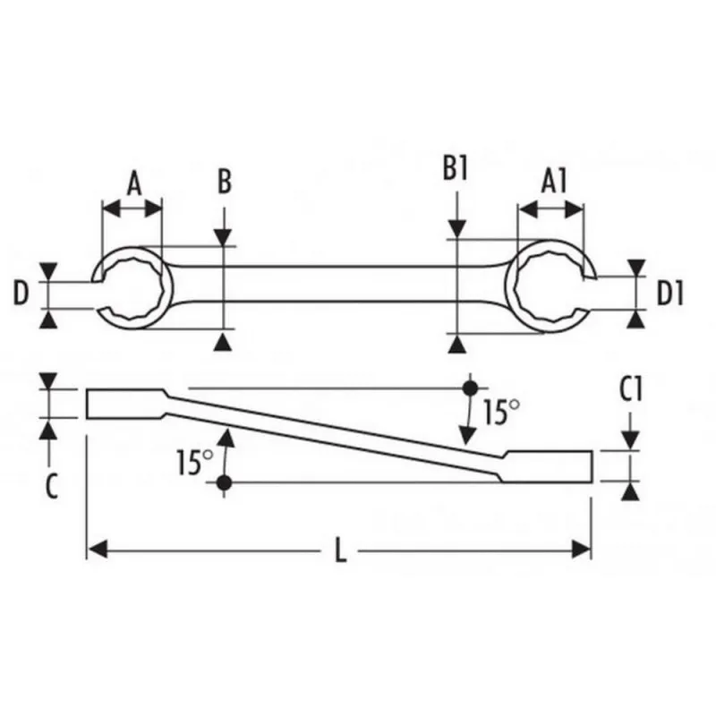 Эксперт E117391 wrench кольцо для pipe 11x13mm|Гаечный ключ| |