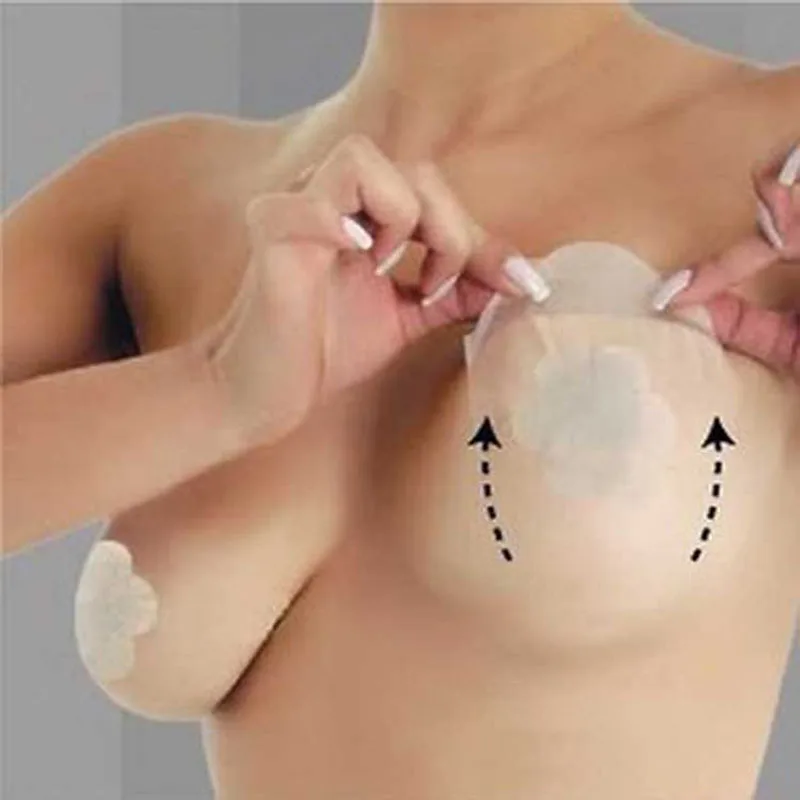 

10Pcs Instant Women Push Up Bra Invisiable Backless Girls Bra Strapless Self Adhesive Sexy Summer Lift Up Bra Accessories