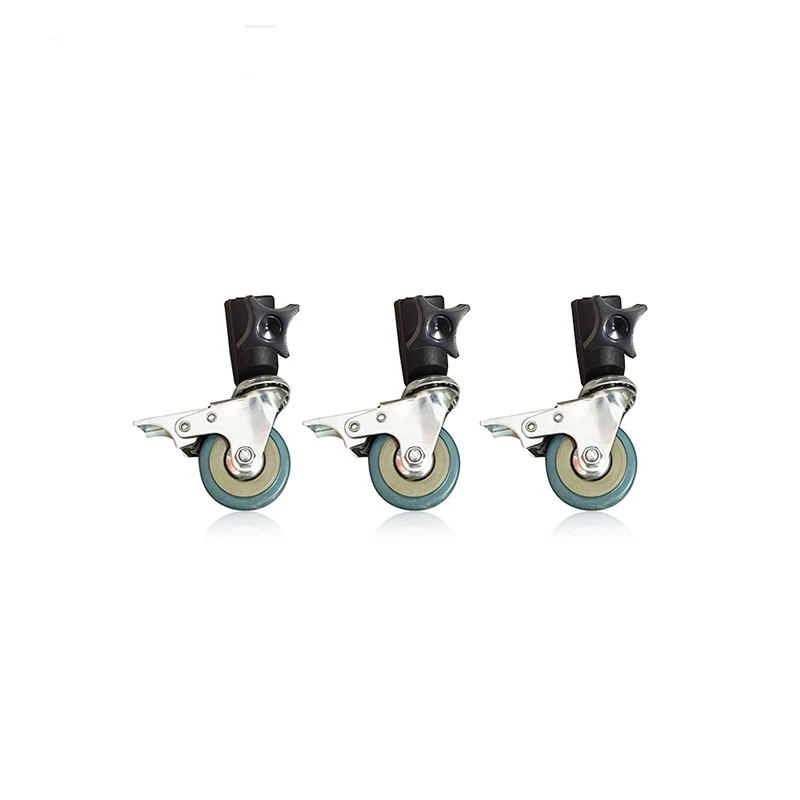  Konseen 3PCS Photo Studio Universal 22mm Caster Wheel for lighting stand Photo Studio Accessories F