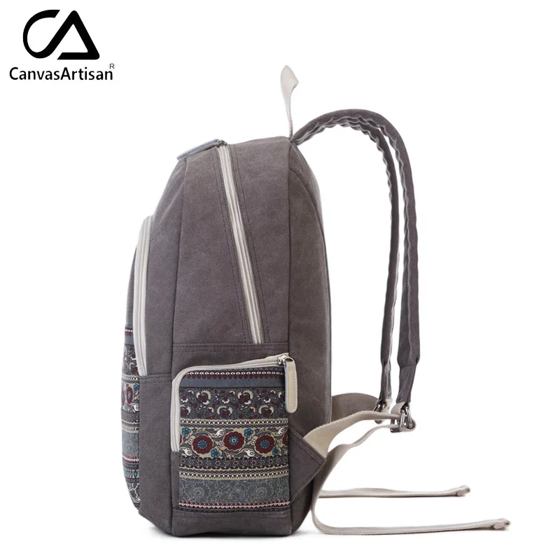 Canvasartisan женский рюкзак Canvans Ретро Цветочный стиль Женский ноутбук рюкзаки