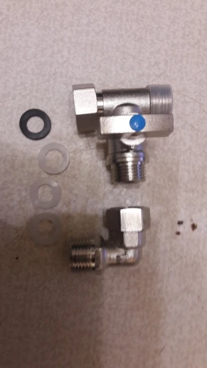年末のプロモーション大特価! 1/2'' BSP Loose Plated Brass Type Tee Female to Male to Male 電動工具・エア工具