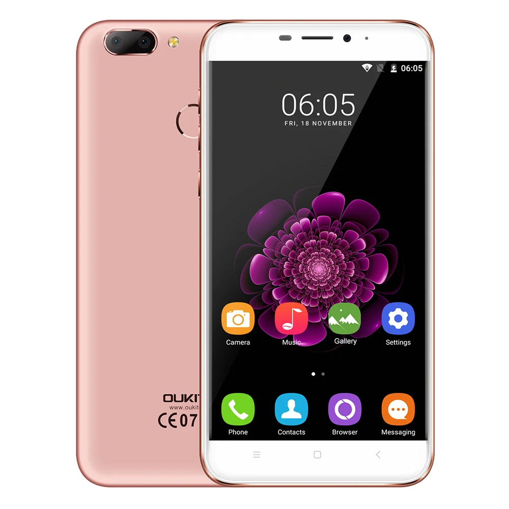 Oukitel U20 плюс Android 7 0 4G мобильный телефон 5 дюймов IPS панель FHD mtk6737t четыре ядра 13MP 2 ГБ