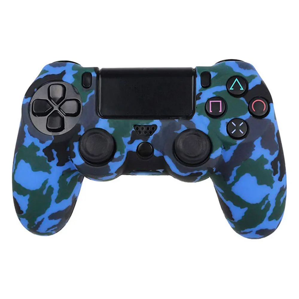 OcioDual sony силиконовый чехол Игровые приставки 4 PS4/Slim/Pro Dualshock4 камуфляж PS4 Гель Обложка - Цвет: Azul