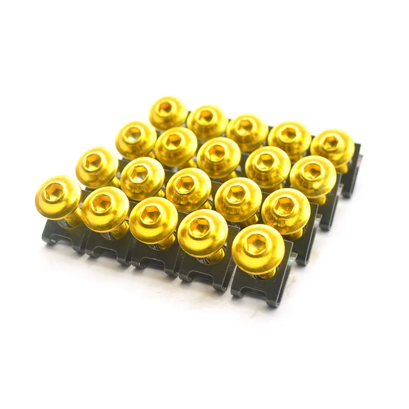 

R QIANKONG Motorcycle Scooters Fairing Body Bolts M6 6mm Spire Speed Fastener Clips Screw Spring Bolots Nuts Motorbike parts