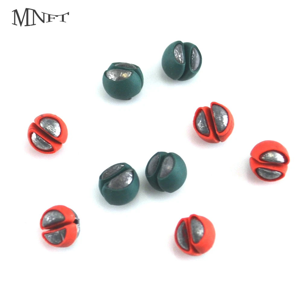 

MNFT 120PCS/Lot New! Fishing Angling Lead Weight Split Shot Bullet PU Rubber Protect Rig Sinkers Bite Clip