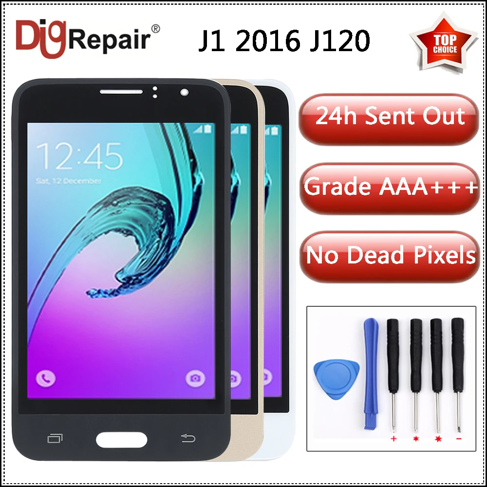 

j1 2016 lcd For Samsung galaxy J1 2016 J120 J120f J120M J120H LCD Display Digitizer Touch Screen Repair For samsung j120f screen