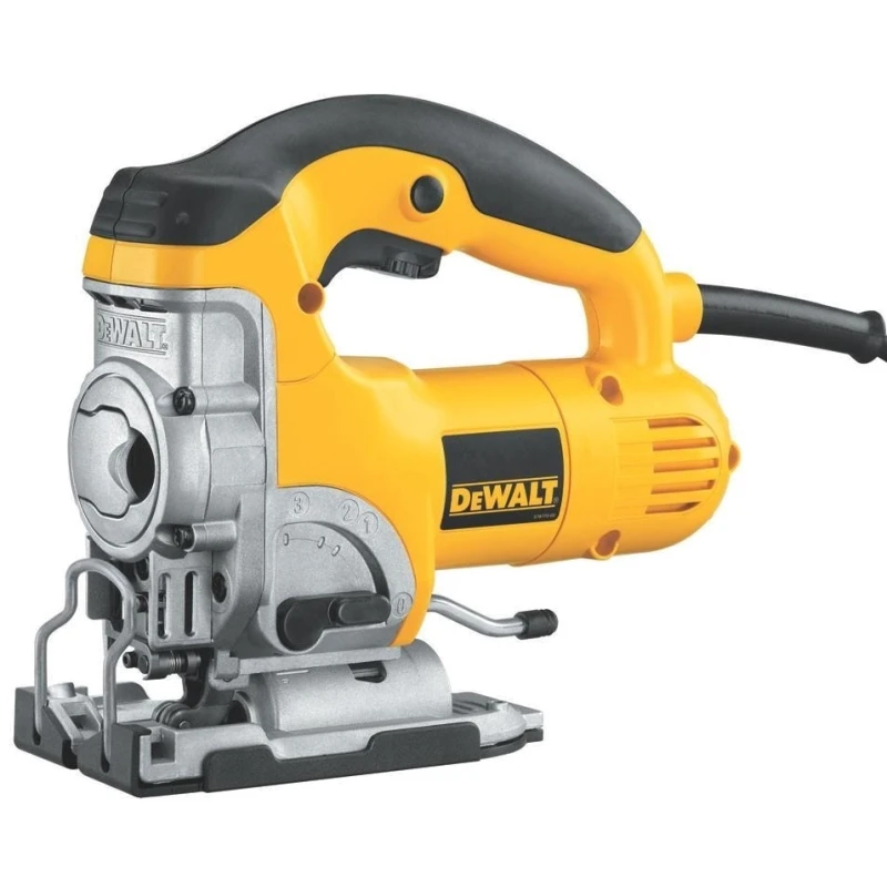 Лобзик электрический DeWalt DW331K (Мощность 701 Вт, регулировка скорости, маятниковая функция, быстрая замена пилки, литая подошва)