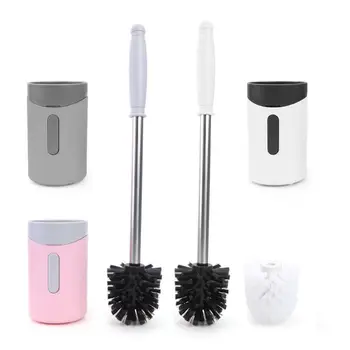 

Toilet Brush Head Floor-standing Wall-mounted Base Cleaning Brush For Toilet WC Bathroom Accessories Set Household