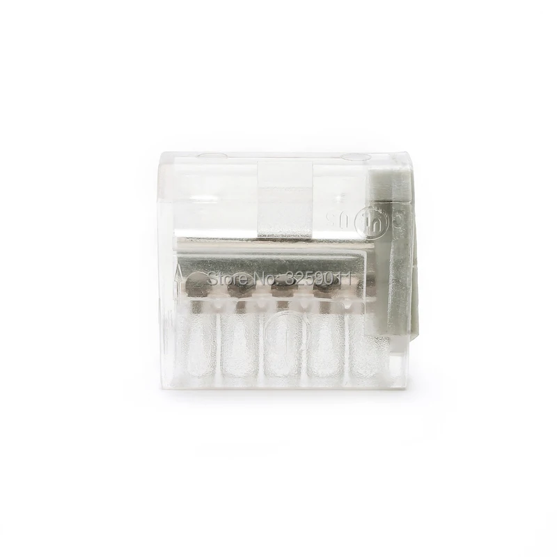 

1PCS 22-12 AWG Push-in Wire Connector Dosenklemmen Compact Terminal Block PC-255 PC255-CL PC255X-CL Gray grey 222-415