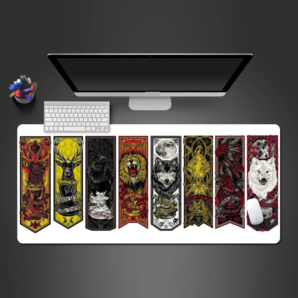 

Game Of Throne Movie Mouse Pad Rubber Large Pad To Mouse Computer Mousepad HD Print Gaming Mouse Mats To Mouse Gamer Gifts