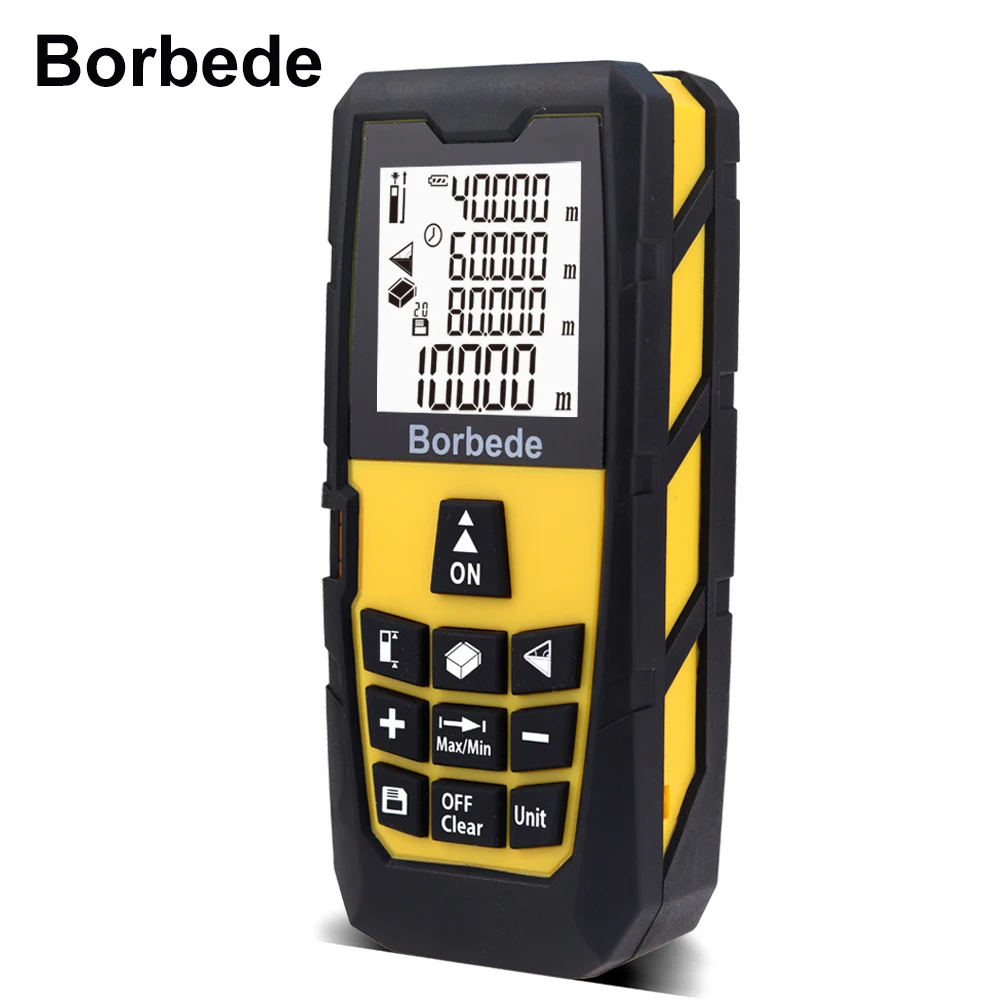 

Laser Distance Measure Meter 40m/60m/80m/100m Portable Rangefinder Area/Volume/Pythagorean Digital Tape Measure