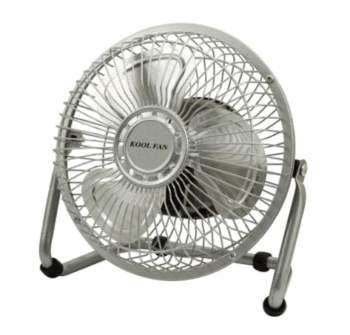

Metal table Fan over table blades metal grill Kool fan 6 "20 W 15,24cm
