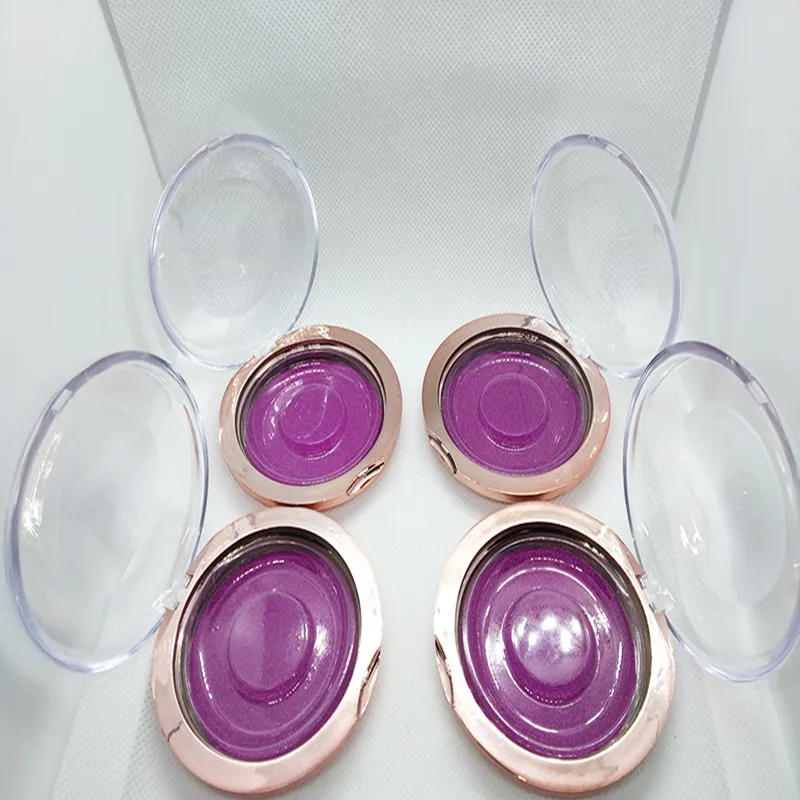 50pcs Round 1-Pair Eyelash Case for Strip False Eyelashes Cute Cases for Girl Lash Makeup Tool Free Customize Logo Free DHL
