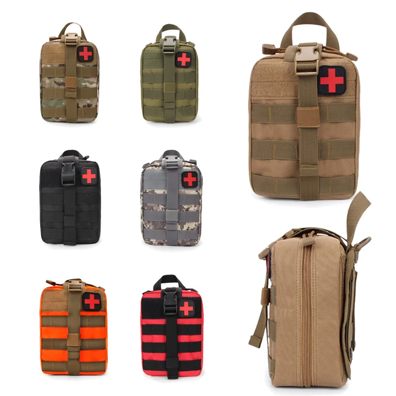 1Travel First Aid Kit Bag Outdoor Sport Bag Pouch Tactical Emergency First Aid Bag Military Medical Kit Survival Waterproof Bag