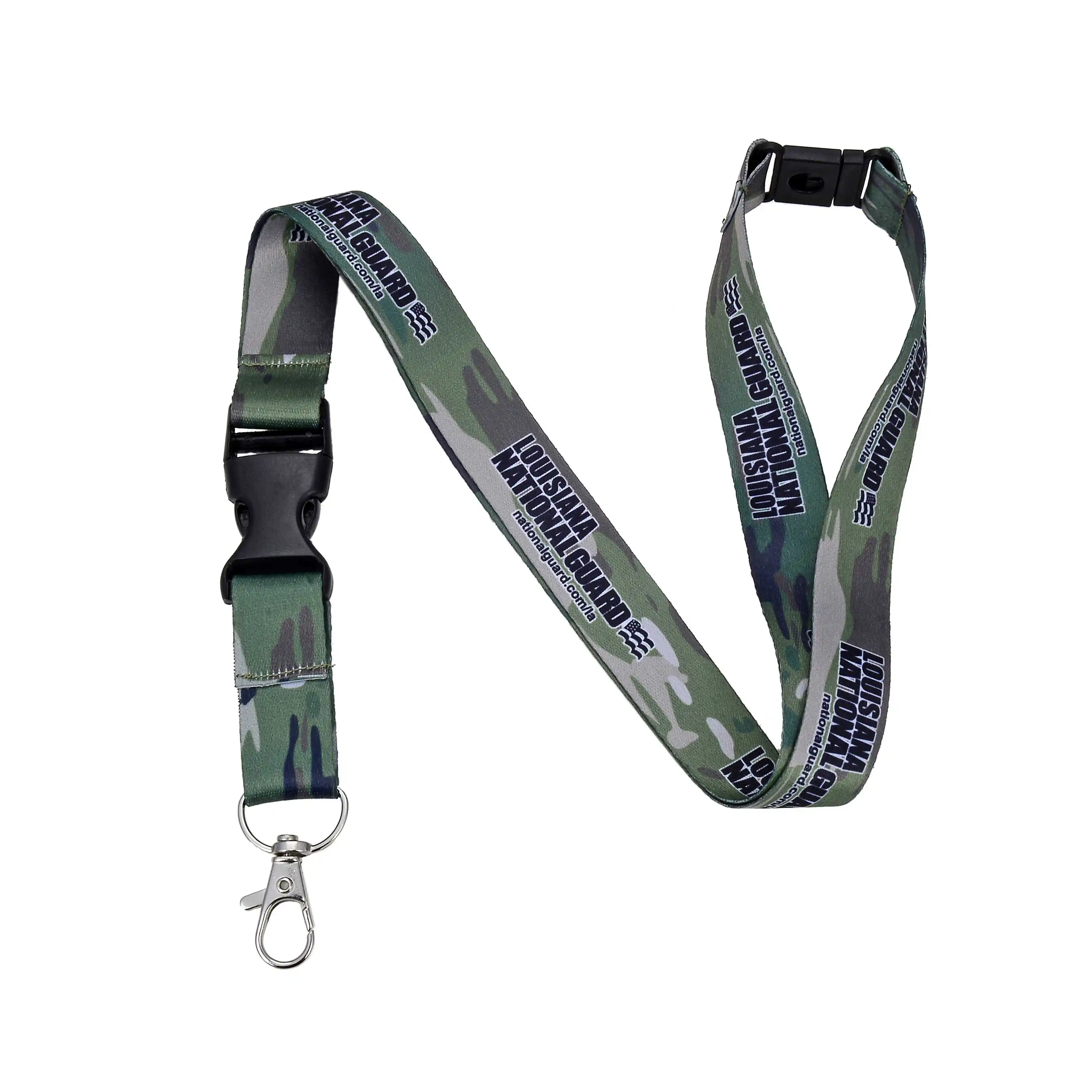 Any quantity to Order Personalized Army print Camo Lanyards for business retractable neck lanyards custom printed
