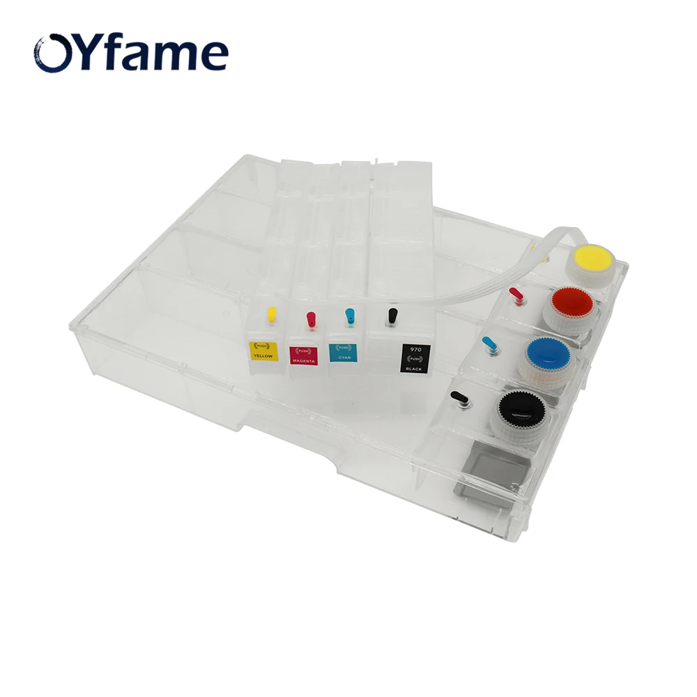 OYfame CISS для HP 972 973 974 975 продолжить подачу чернил с чипом ARC PageWide Pro 477dw 452dw 577dw
