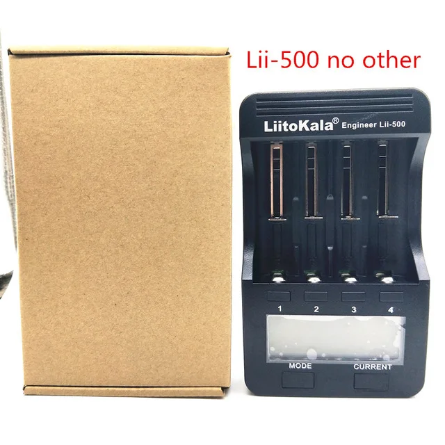 Умное устройство для зарядки никель-металлогидридных аккумуляторов от компании Liitokala: Lii-500/lii-402 ЖК-дисплей 3,7 V/1,2 V зарядное устройство для никель-кадмиевых или никель-металл-AAA 18650/26650/16340/14500/10440/18500 Батарея Зарядное устройство с сенсорным экраном Lii500 Зарядное устройство - Цвет: lii-500noother