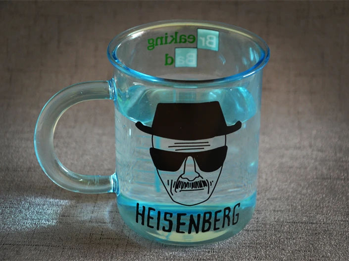 Breaking bad heisenberg los pollos gus pinkman синяя стеклянная бутылка кружка|Кружки| |