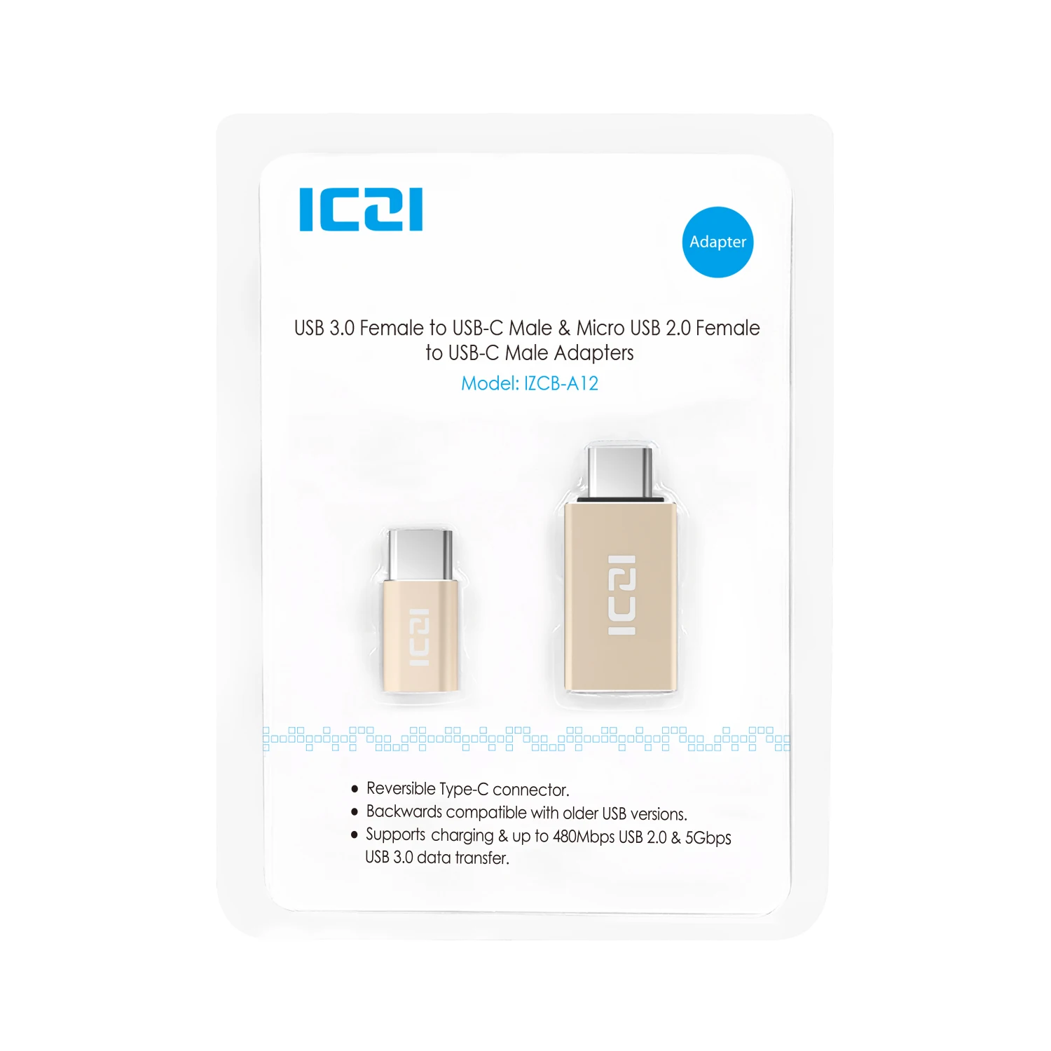 ICZI OTG type C к Micro USB адаптер+ type C к USB 3,0 конвертер Thunderbolt 3 для Macbook Pro samsung S10 One plus Xiaomi