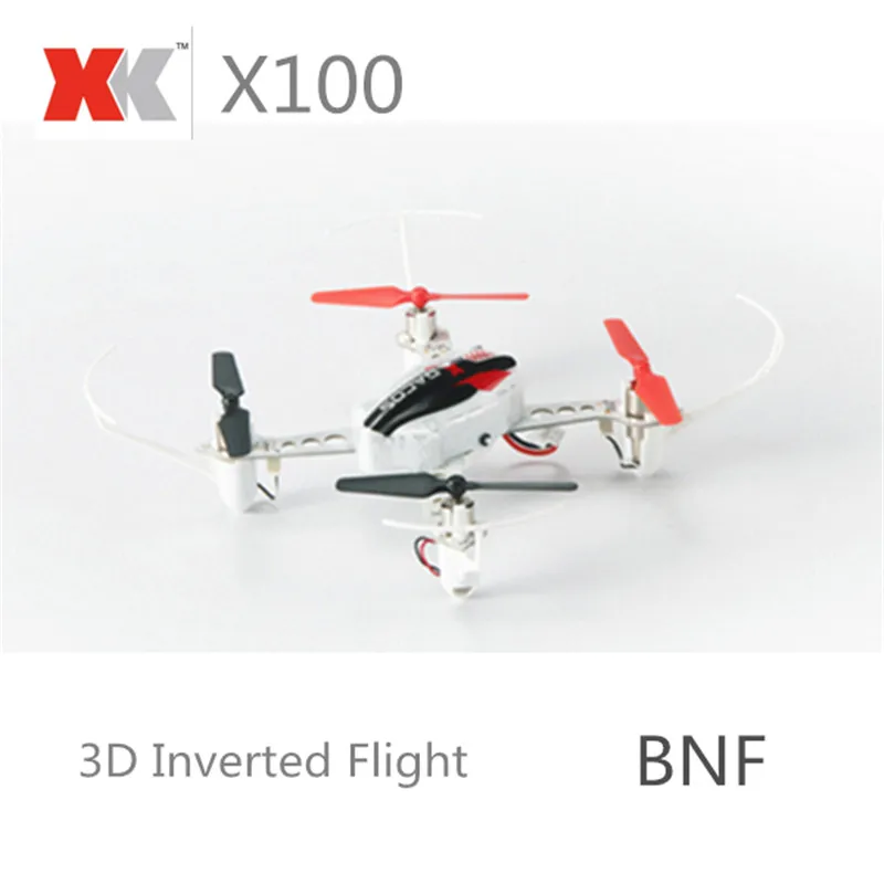 

XK X100 With 3D 6G Mode Inverted Flight 2.4G 4CH 6 Axle LED RC Quadcopter BNF And RTF