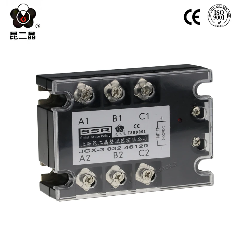 Three 3 Phase Solid State Relay Dc To Ac 120a 332vdc Module Ssr Jgx3