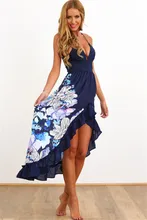 Moda Verão Vestido Das Mulheres da Cópia Floral Sexy Sem Mangas Spaghetti Strap V Neck Irregular Mini Vestido Bodycon Vestido Plus Size XL