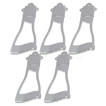 

Yibuy 5pcs Chrome Jazz Hollow body Archtop Guitar Bridge Tailpiece