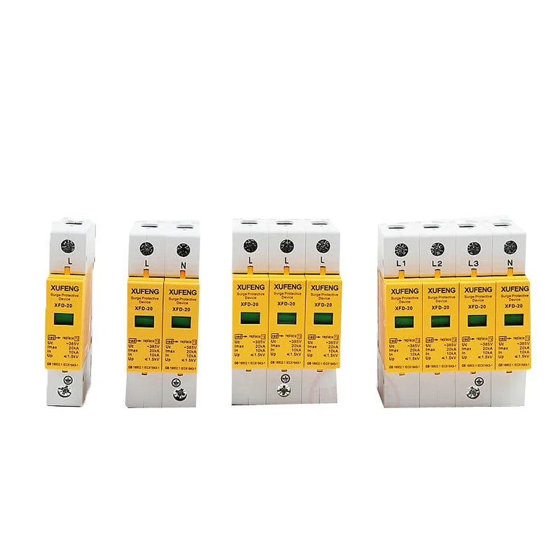 

20KA ~385VAC SPD House Surge Protector Device Protective Low-voltage Arrester Device