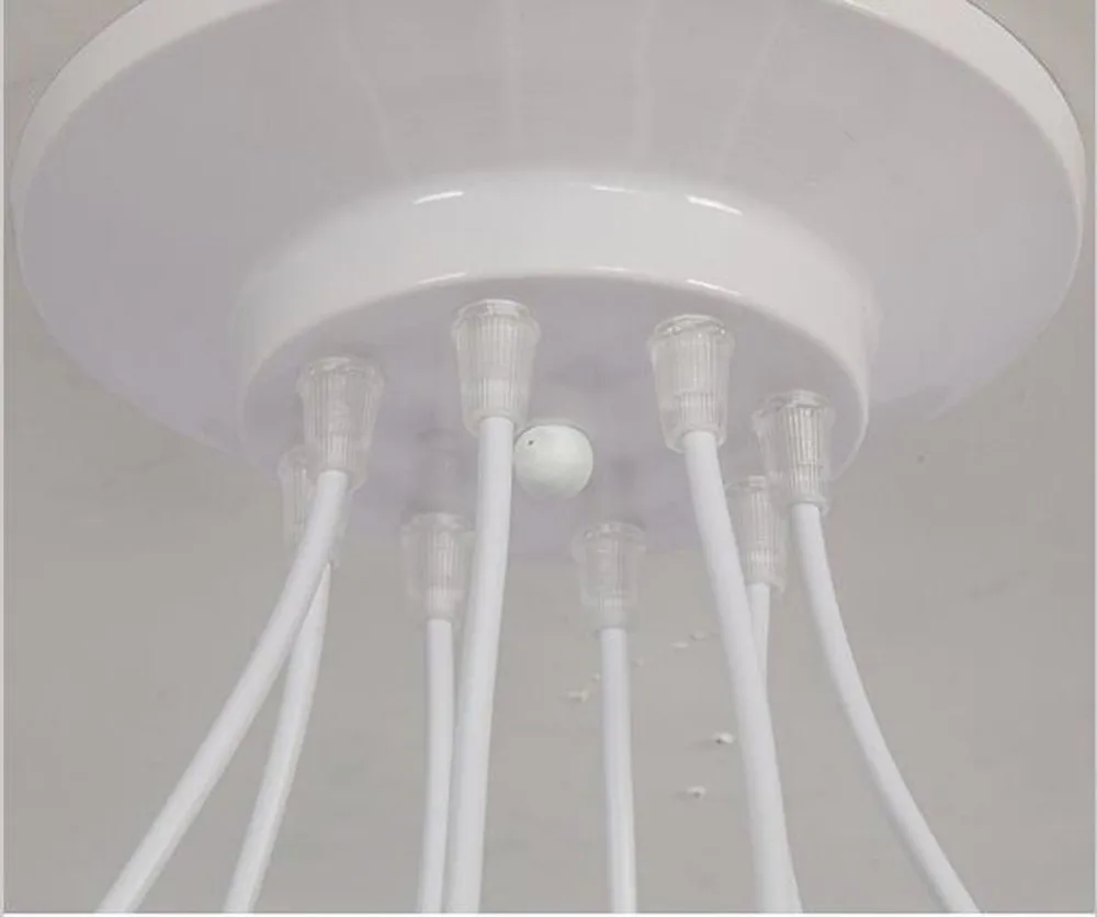 Branco 10 Luzes Lustre Retro Edison Lâmpada Loft Luz Pingente Aranha Restaurante Armazém ac 85 V-260 v 5 - 6 8 Mod. 135979 8 lâmpada aranha restaurante armazém ac 85 v-260