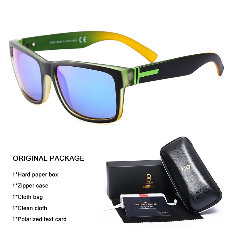 Bruno Dunn Brand Designer Polarized Sunglasses Men Sun Glases women oculos de sol masculino Lunette soleil femme sunglases - Lenses Color: as picture