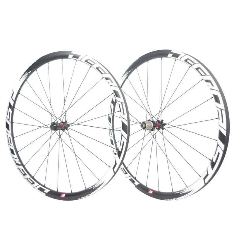 

D3030W 1299 GRAM 24/24H SUPER LIGHT 30MM X 25MM X 18MM 700C CLINCHER TUBELESS CARBON CX ROAD DISC/CYCLOCROSS BIKE WHEELS