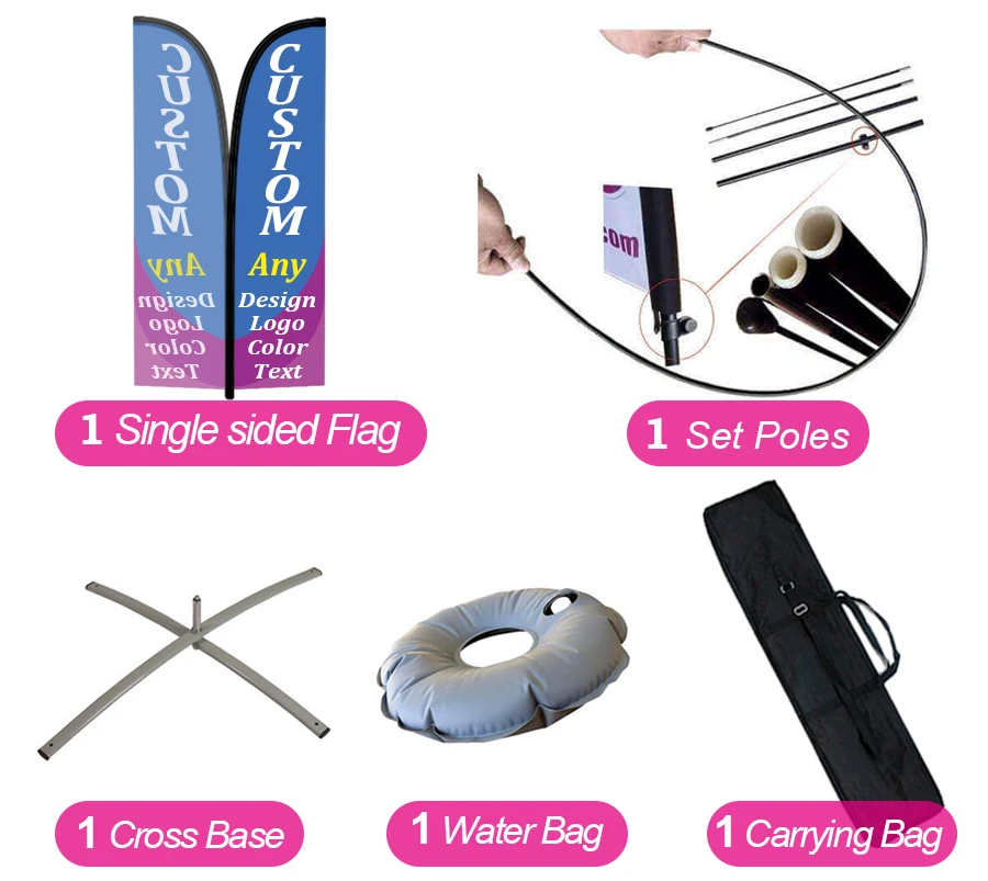 - Style 2 13.5ft Feather Banner Single-Sided, Poles and Cross Base Included Coffee Shop - Style 2 13.5ft Feather Banner Single-Sided, Poles and Cross Base Included Coffee Shop