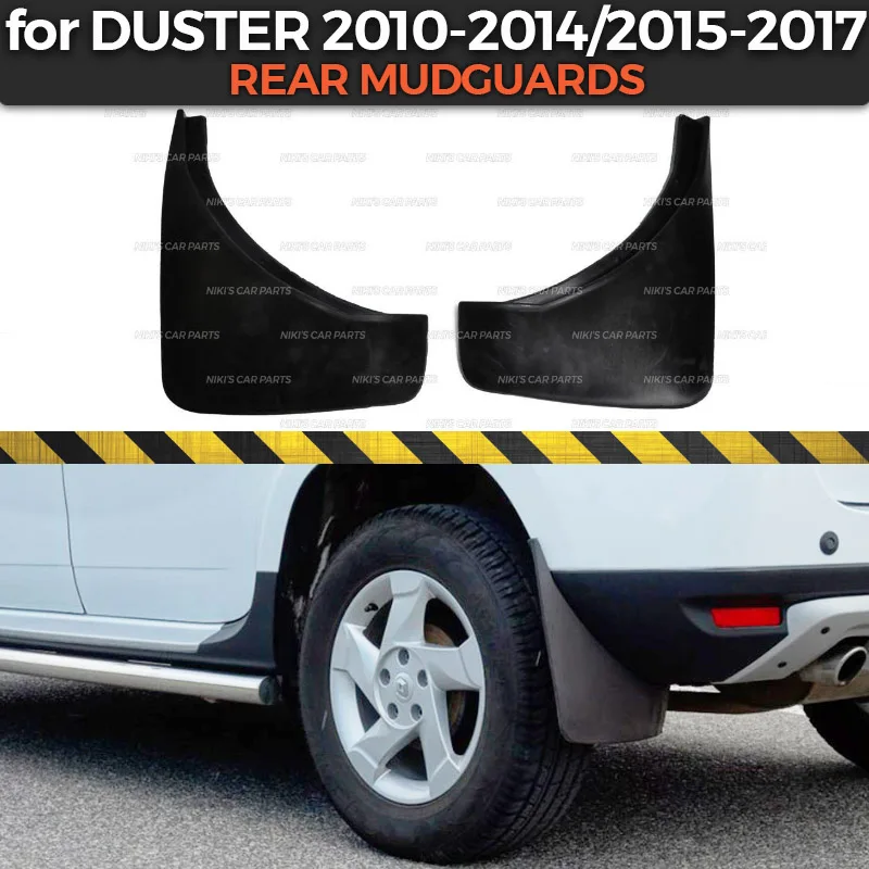 Automóvil Protector Contra Salpicaduras Resistentes Al Desgaste AnticolisióN Accesorios 4 Piezas Guardabarros Faldillas Antibarro para Dacia Duster 2014-2021