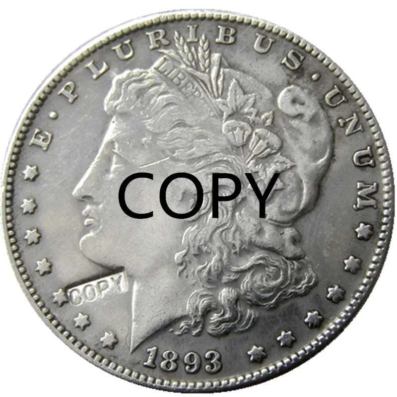 1893 CC Dollar Silver Plated Copy Coinin Noncurrency Coins from Home & Garden on