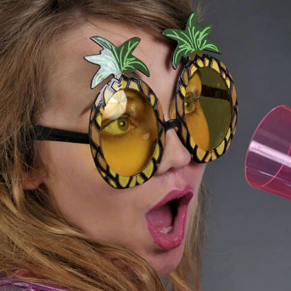 1 Pc Hawaiian Beach Sunglasses Pineapple Goggles Bachelorette Hen Night