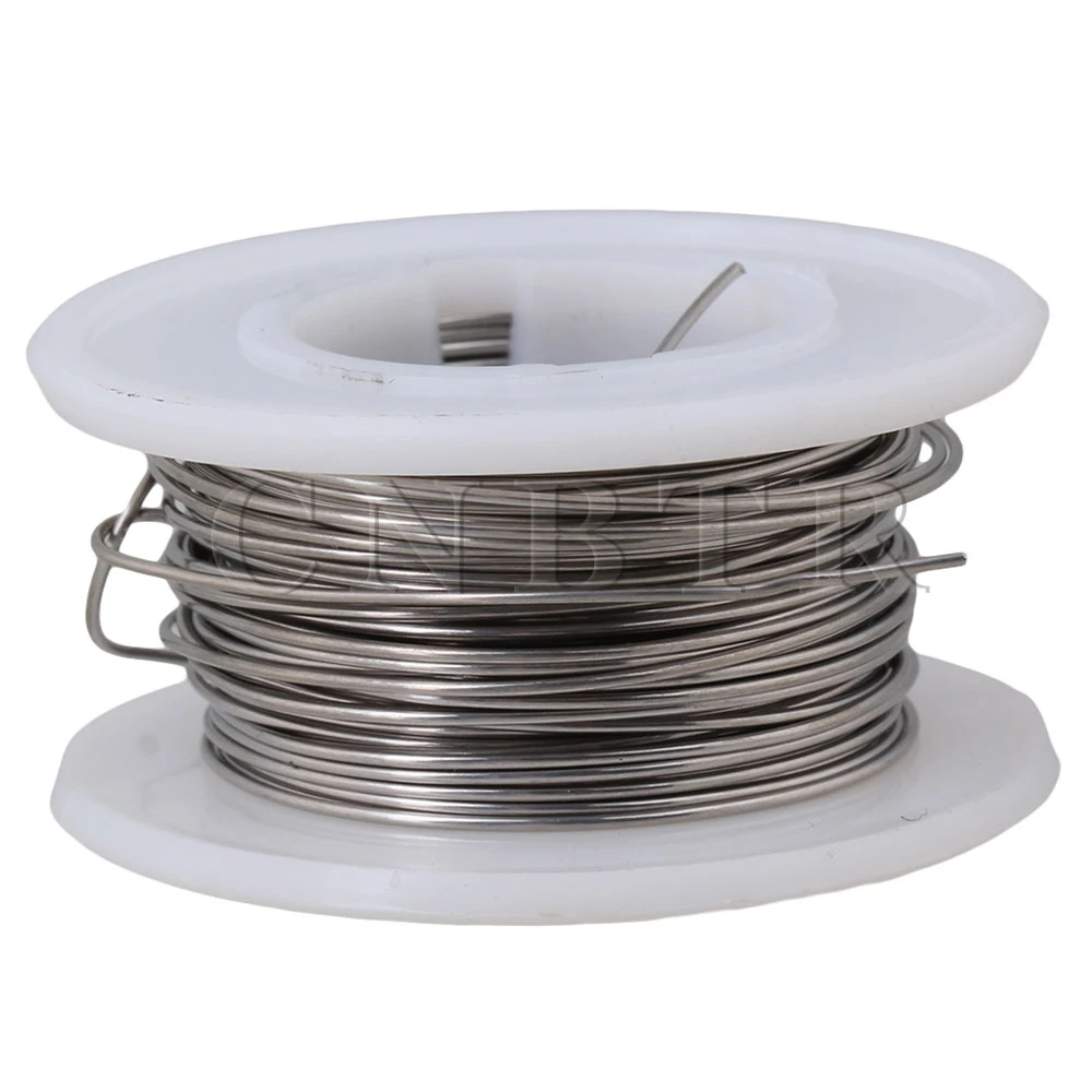 

CNBTR Silver 10M Resistance Nickel Chrome 2080 Heating Wire 0.6mm Dia Nickel-chromium Wire for Heating Elements