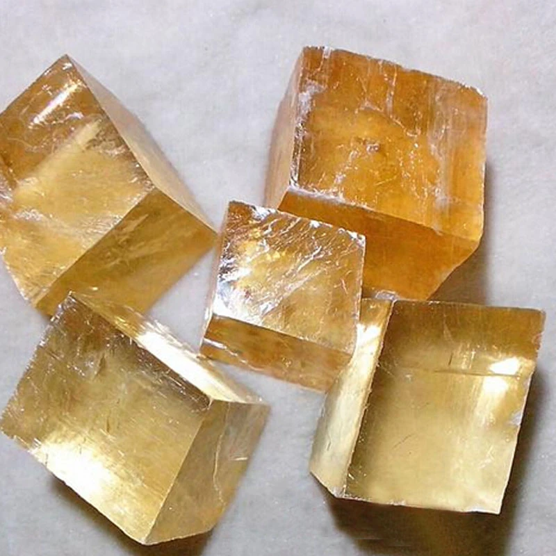 Natural Golden Yellow Square Calcite Stones Iceland Spar Quartz Crystal Rock Energy Mineral Specimen Healing Stones Aliexpress