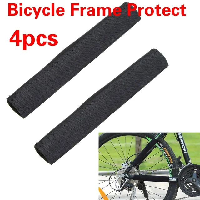 Special Price 4Pcs Durable Bike Care Chain Posted Guards To Protect The Black Box Frame Protector Bicycle Accessories