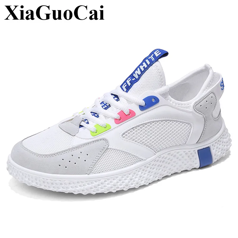 جديد الرجال حذاء كاجوال الأبيض رياضية تنفس الكبار الذكور تنيس الأحذية أنيق طالب الدانتيل متابعة أحذية تزلج المضادة للانزلاق تصميم