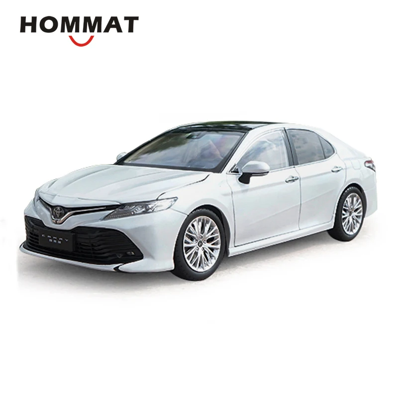 HOMMAT моделирование 1:18 Масштаб Toyota 8th Camry литая модель автомобиля модели автомобилей Игрушечная модель автомобиля подарок коллекция игрушек - Цвет: White