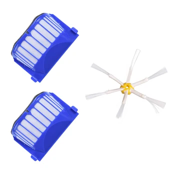 

2 x Aero Vac Filter 1 x Side Brush 6-Armed for iRobot Roomba 500 600 Series 536 550 551 552 564 620 630 650 660 Vacuum Cleaner