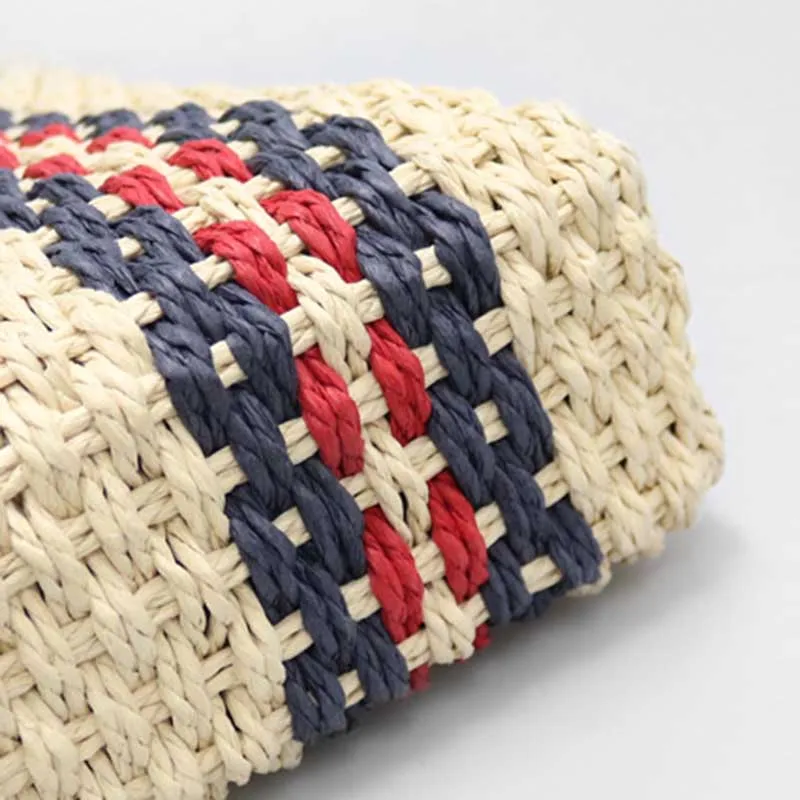 Summer Women Fashion Straw Bags INS Popular Beach Female Handbag Lady Large Handmade Shoulder Bag Travel Knitted Bolsa SS3225 (3)