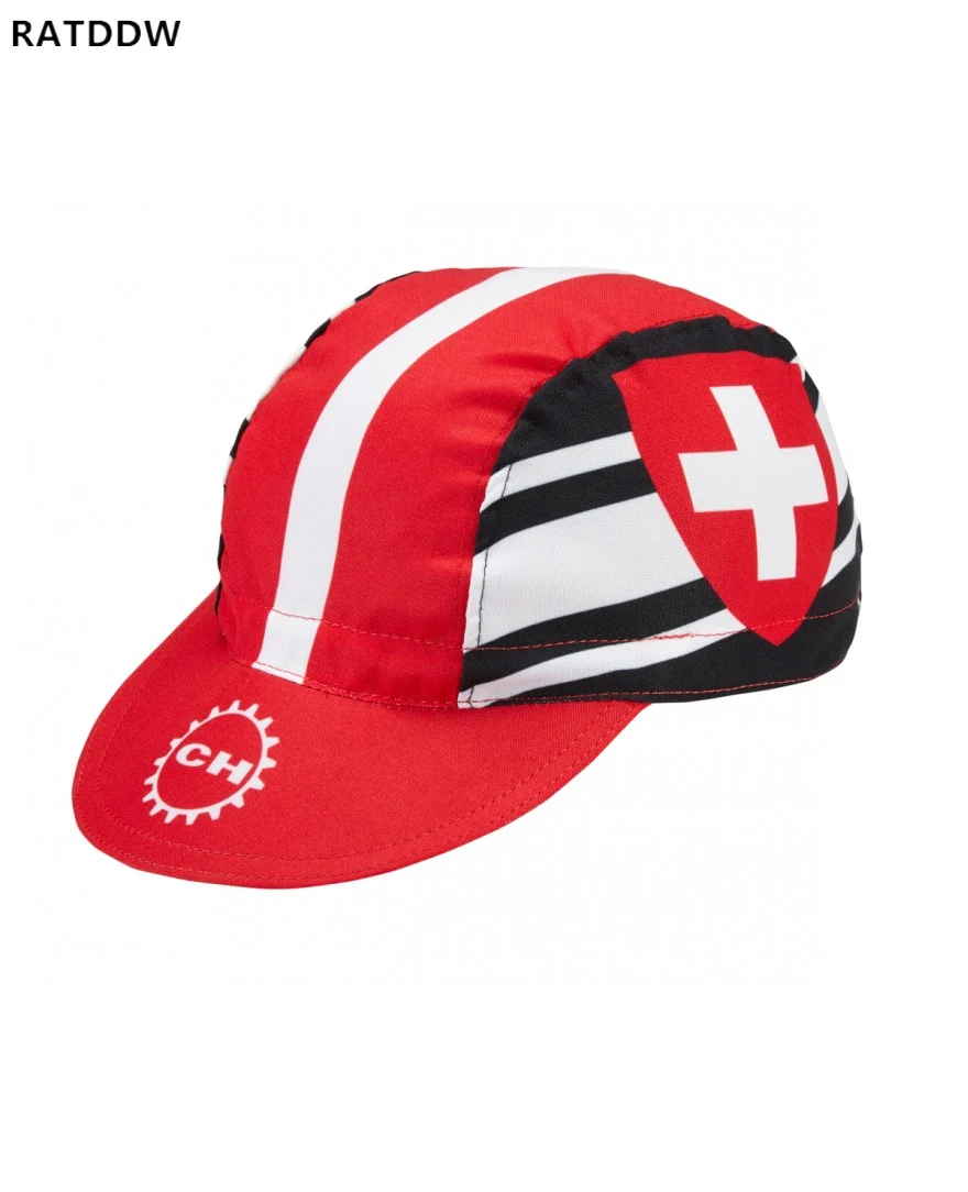 

Switzerland Team Cycling Caps Hat MTB Mountain Road Bike Helmet Cap Anti-sweat Breathable Men Women Bicycle Caps Clothing Hat
