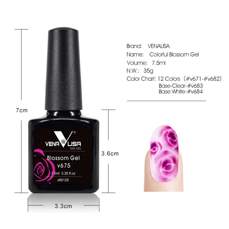 

14pcs*7.5m/set Blossom Nail Gel Polish Soak Off UV LED Beauty Flower Painting Gel Nail Polish Nail Salon Drawing Gel Nail Polish