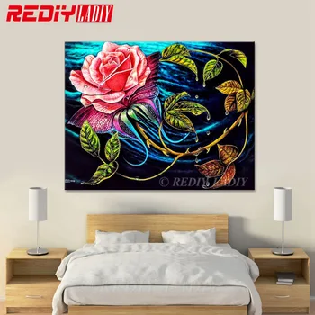 

REDIY LADIY,Special Shaped,Diamond Embroidery,Flowers,Rose,Round,Diamond Painting,Cross Stitch,5D,Diamond Mosaic,Christmas,Gift