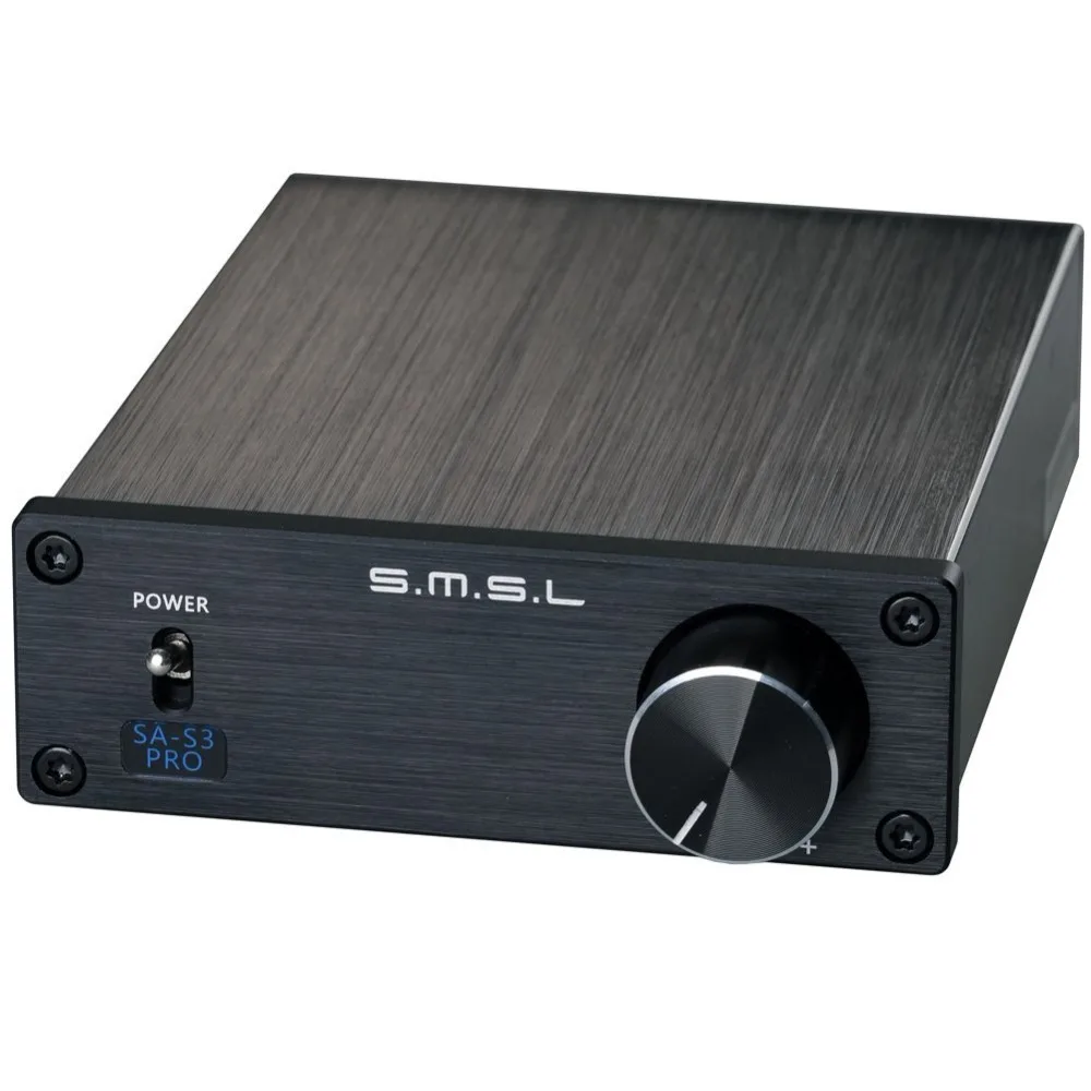 SMSL SA-S3 PRO 30W2 TDA7492PE HIFI Цифровой усилитель+ SMSL 15V4A источник питания(черный