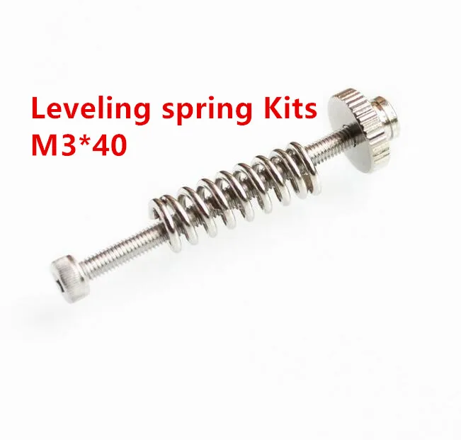 

5pcs 3D printer Leveling components M3 screw Leveling spring Leveling knob suite for 3D printer