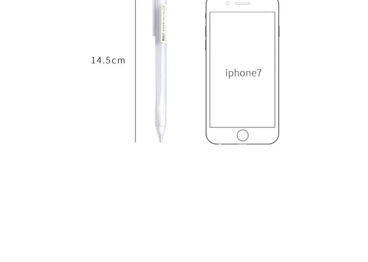 Милый 0,5 мм прозрачный пластиковый механический карандаш Kawaii матовый автоматический карандаш для детей подарочная Корейская канцелярия Школьные принадлежности