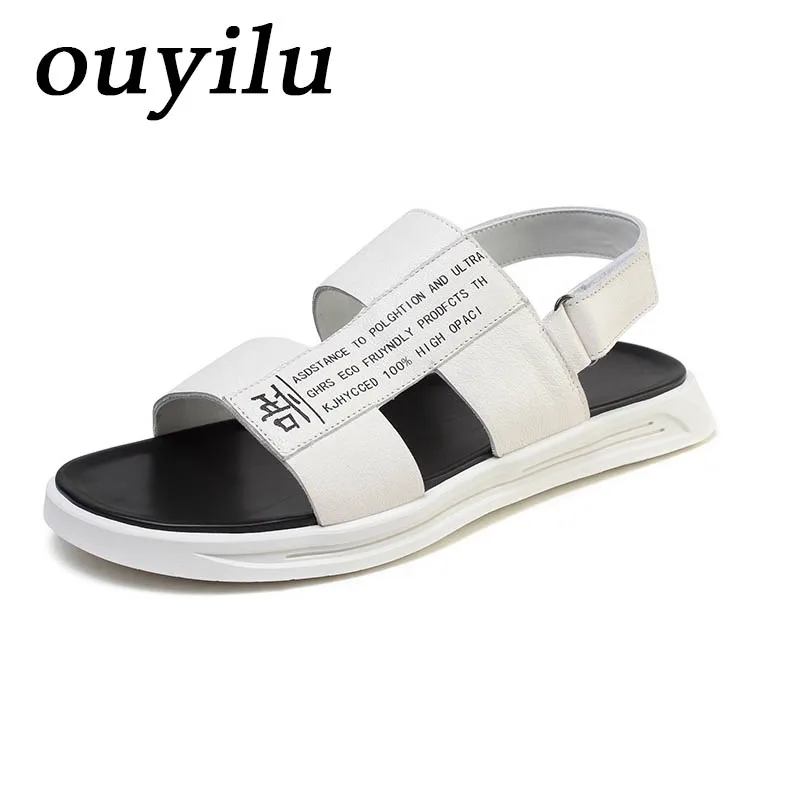 

2018 ouyilu Man Woman Brand Sport Shoes Men Outdoor Sandals Beach shoesAntiskid and wear-resistant Men Sneakers Genuine Leather